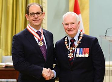 Professor Mark Lautens, O.C. and His Excellency the Right Honourable David Johnston, Governor General of Canada